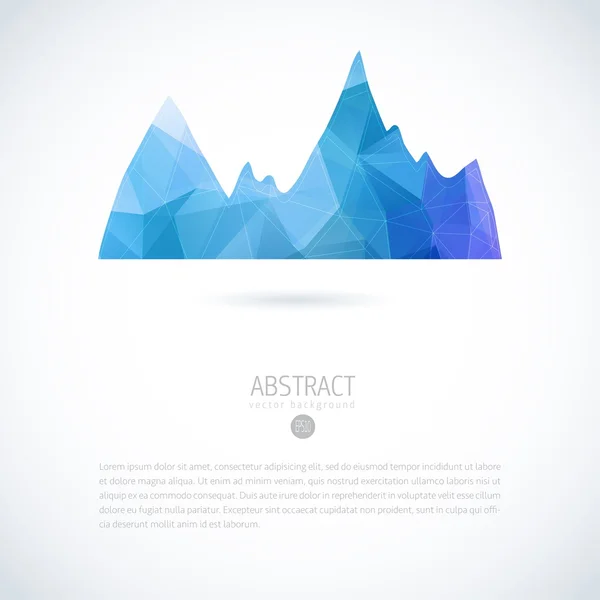 Abstract background with vector mountain — Stock Vector