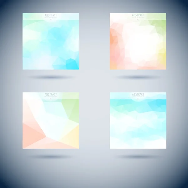 Set of abstract vector modern background — Stock Vector