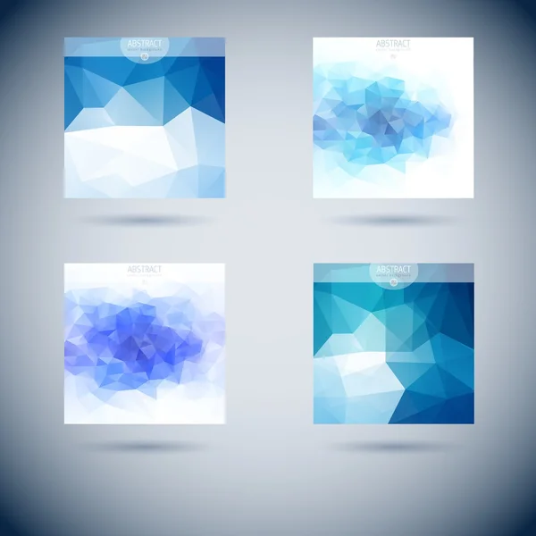 Set of abstract vector modern background — Stock Vector