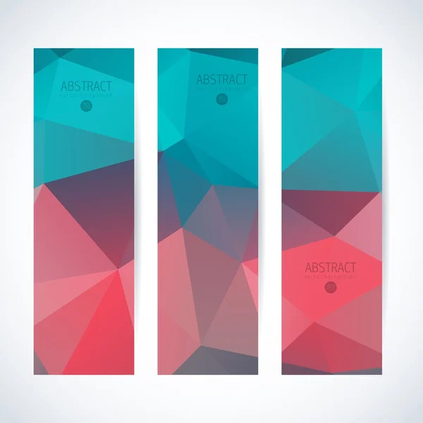 Banner vertical de vector abstracto — Vector de stock