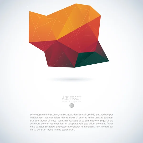 Astratto 3D geometrico sfondo colorato — Vettoriale Stock