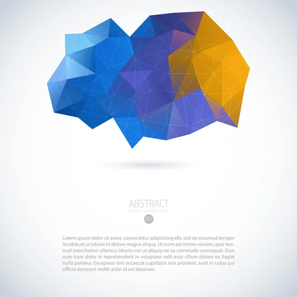 Résumé 3D géométrique fond coloré — Image vectorielle