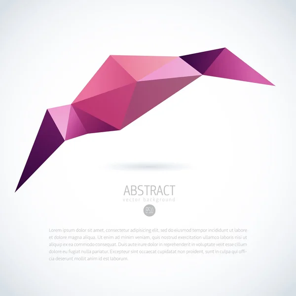 Abstract vector moder achtergrond met driehoek object — Stockvector