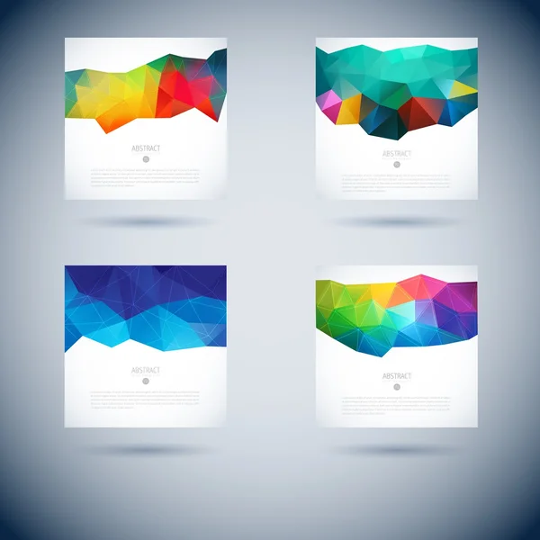 Set van abstract vector achtergrond — Stockvector