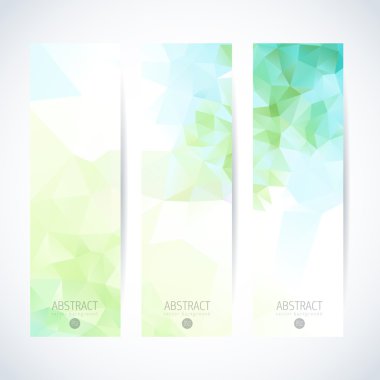 Dikey banner vektör set