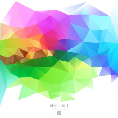 3d geometrik mozaik renkli arka plan
