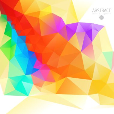 3d geometrik mozaik renkli arka plan