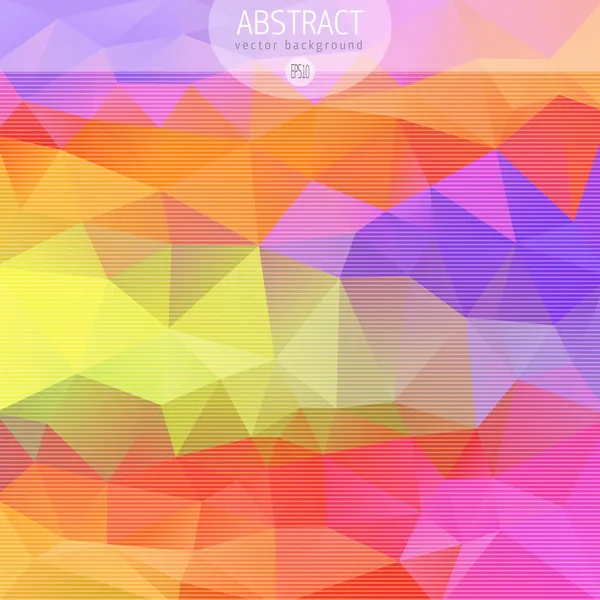 Abstrait 3D géométrique coloré mosaïque fond — Image vectorielle