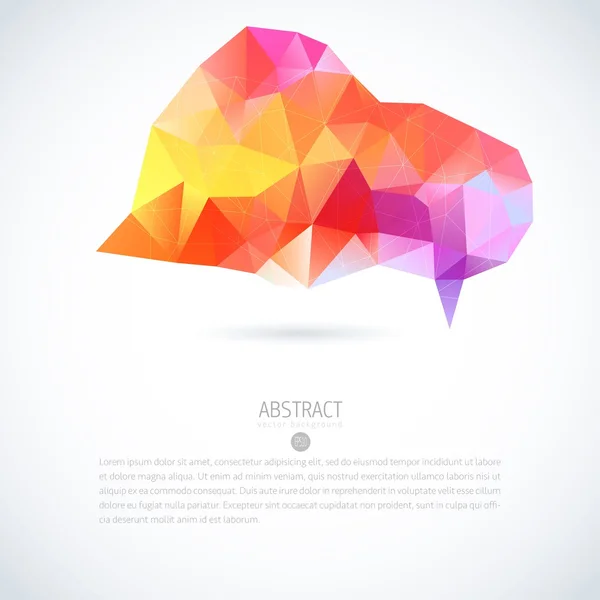 Abstraktní 3d geometrických barevné pozadí — Stockový vektor