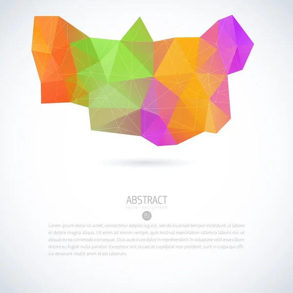Fondo colorido geométrico 3D abstracto — Archivo Imágenes Vectoriales