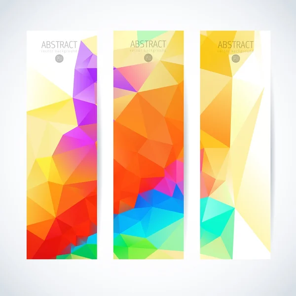 Vertical banner vector set — Stock Vector