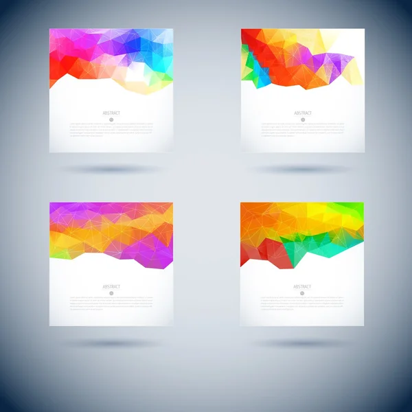 Conjunto de fondo vector abstracto — Vector de stock