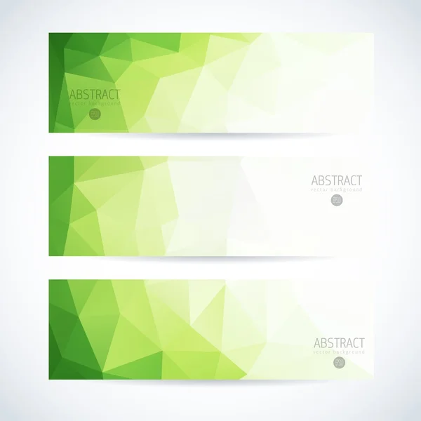 Abstract vector modern banner set — Stock Vector