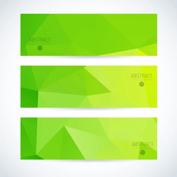 Abstract vector moderne banner set — Stockvector