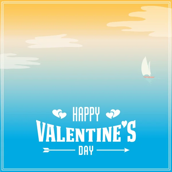 Buon San Valentino card, ti amo — Vettoriale Stock