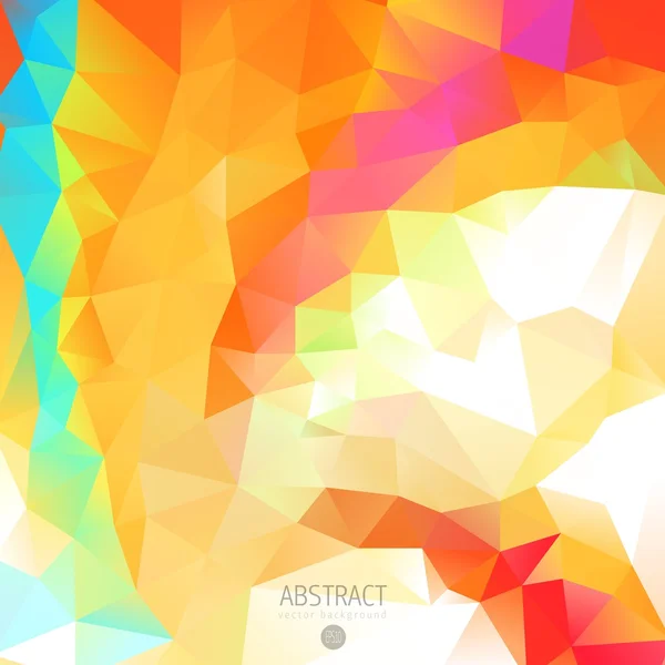 Abstrakt 3d geometriska färgglad mosaik bakgrund — Stock vektor