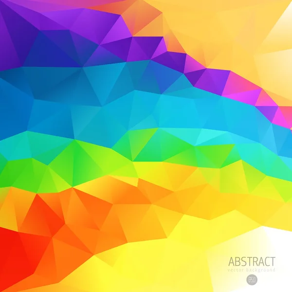 Abstract 3D geometric colorful mosaic background — Stock Vector