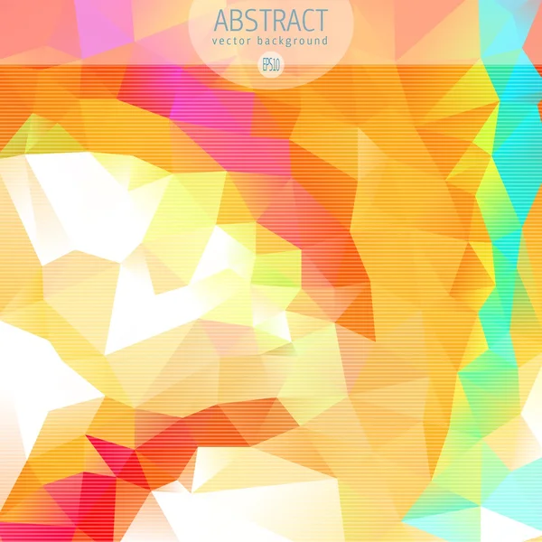 Abstracto 3D geométrico colorido fondo de mosaico — Vector de stock