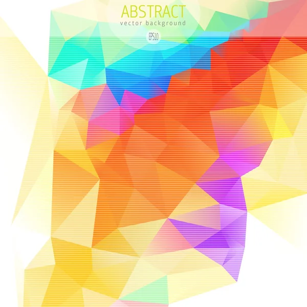 Abstrakt 3d geometriska färgglad mosaik bakgrund — Stock vektor