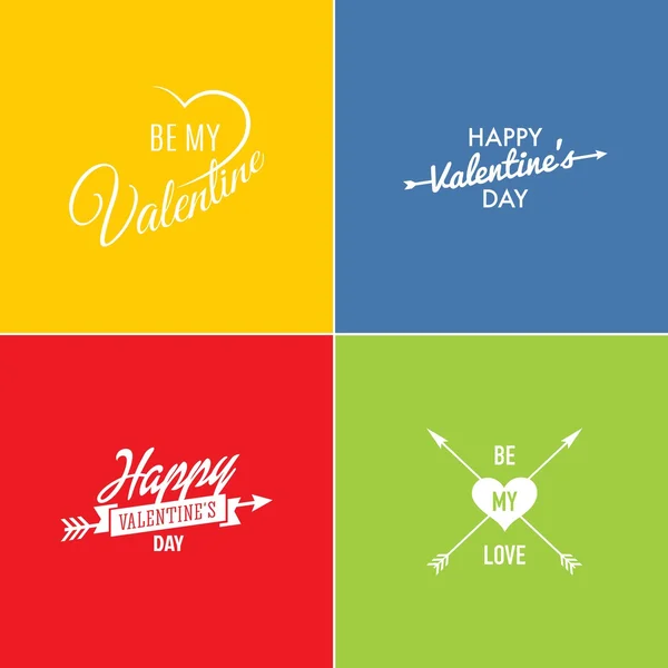 Happy Valentijnsdag kaart, ik hou van je — Stockvector