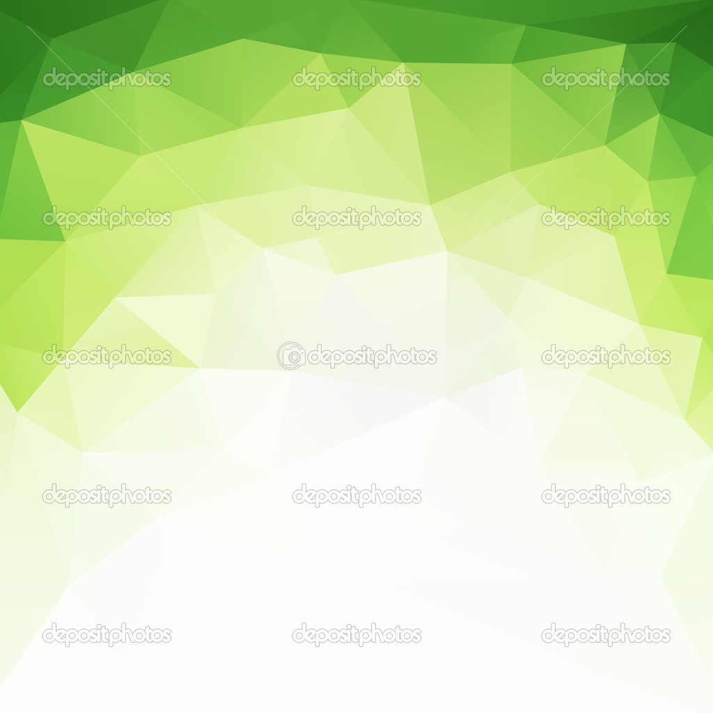 Abstract vector modern background with green triangle object