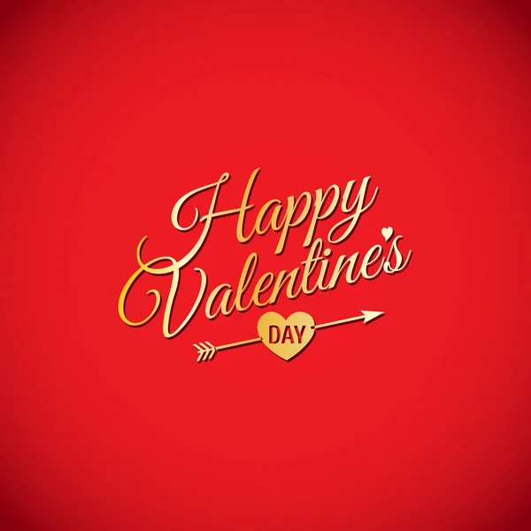 Buon San Valentino lettering biglietto di auguri — Vettoriale Stock