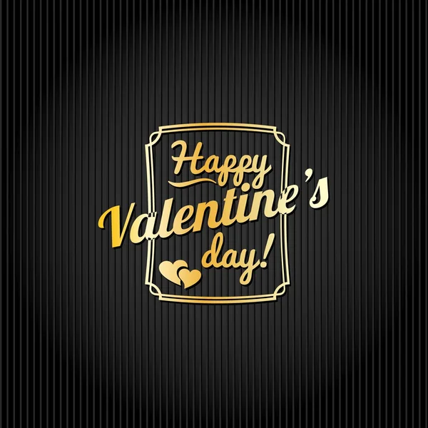 Buon San Valentino lettering biglietto di auguri — Vettoriale Stock