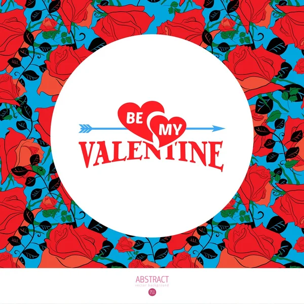 Happy Valentines day card — Stock Vector