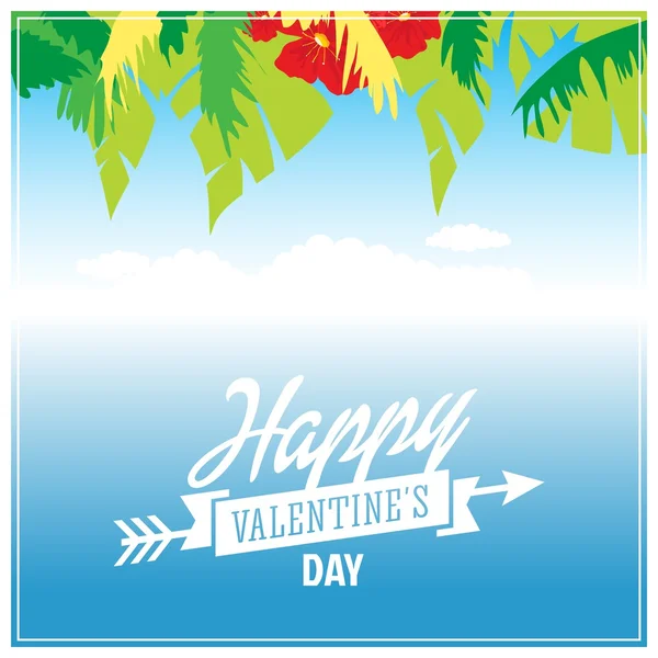 Happy Valentines day card — Stock Vector