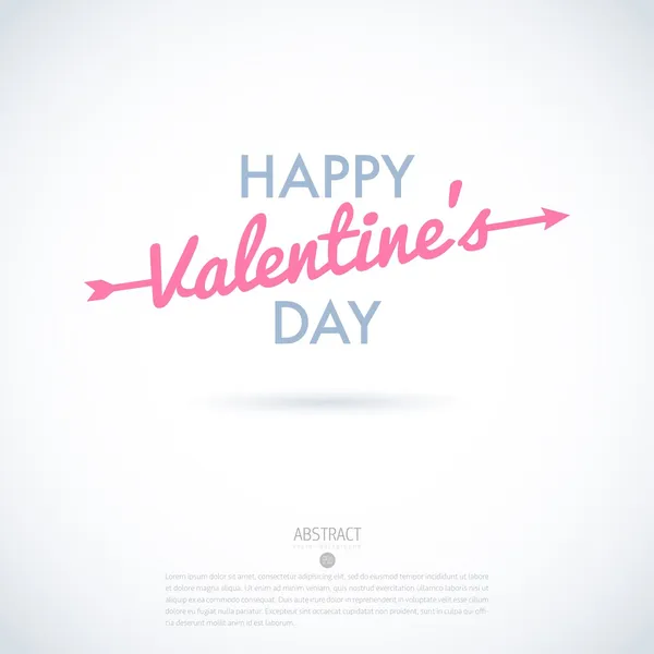 Boldog Valentin-napi üdvözlőlap, szeretlek — Stok Vektör
