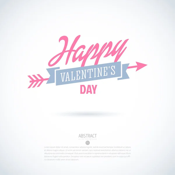 Happy Valentijnsdag kaart, ik hou van je — Stockvector