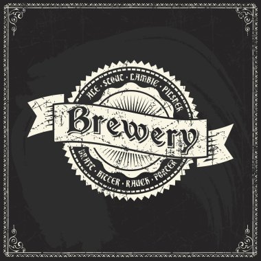 Bira veya bira etiket Retro tarz