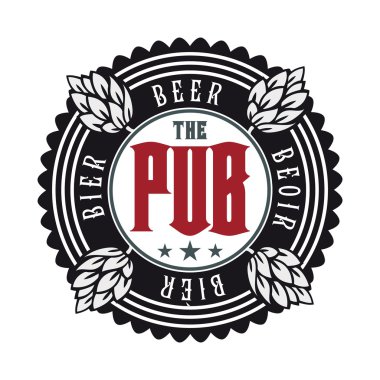 vektör etiket bira retro tarzı.