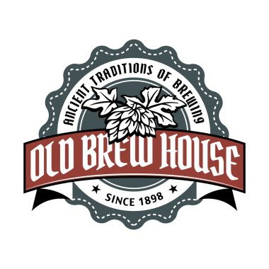 vektör etiket bira retro tarzı.