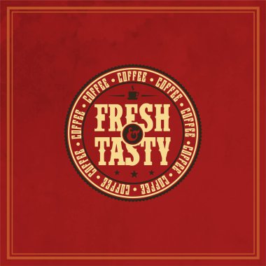 retro vintage kahve rozetleri ve Etiketler kümesi