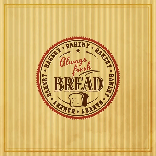 Boulangerie Étiquette rétro — Image vectorielle