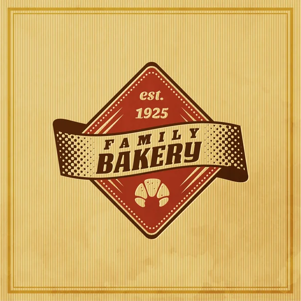 Boulangerie Étiquette rétro — Image vectorielle