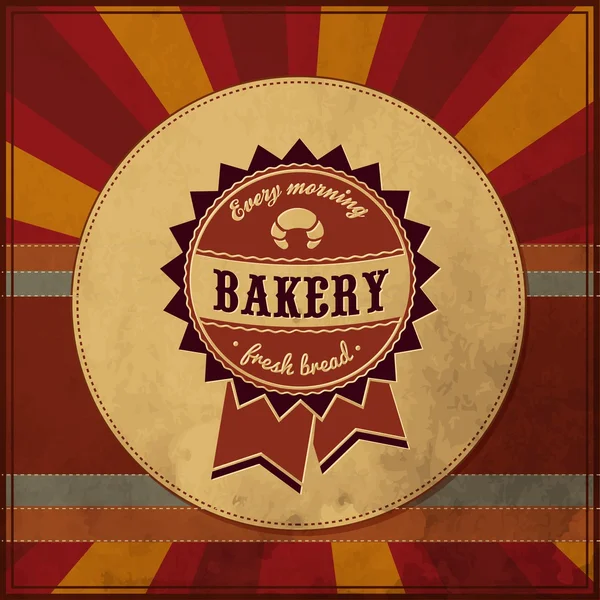 Bakery Retro Label — Stock Vector