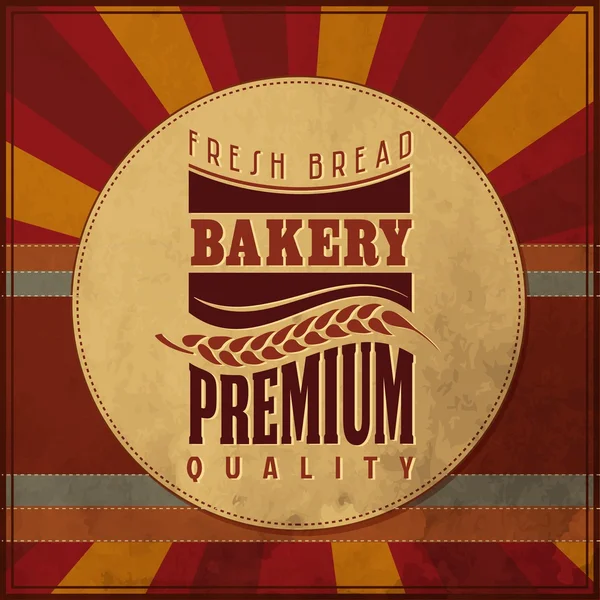 Bakery Retro Label — Stock Vector