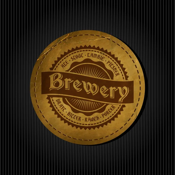 Etiqueta retro estilo de la cerveza . — Vector de stock