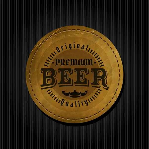 Rótulo retro estilo de cerveja — Vetor de Stock
