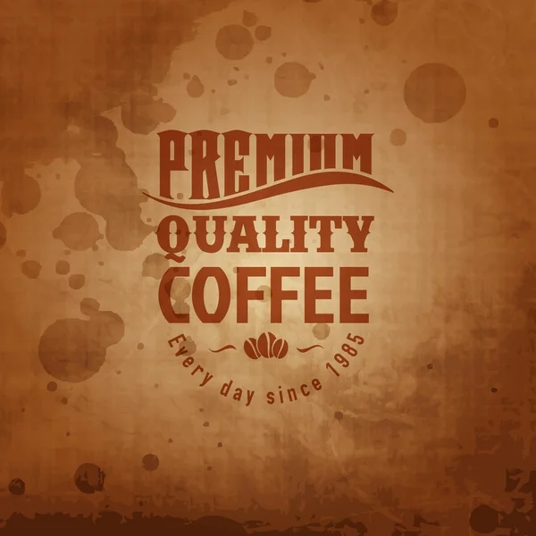Retro Vintage Kaffee Hintergrund — Stockvektor