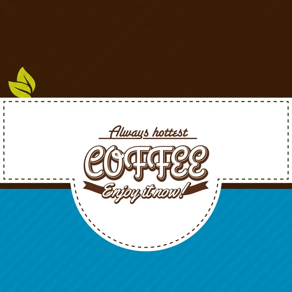 Vektor-Café-Etiketten mit Kalligrafie — Stockvektor