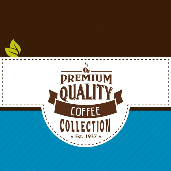 Vector coffee shop labels with calligraphy — Stock Vector