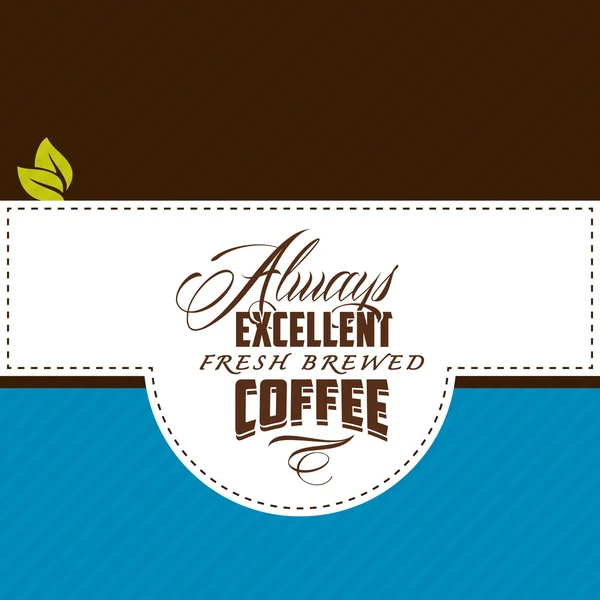 Vector coffee shop labels with calligraphy — Stock Vector