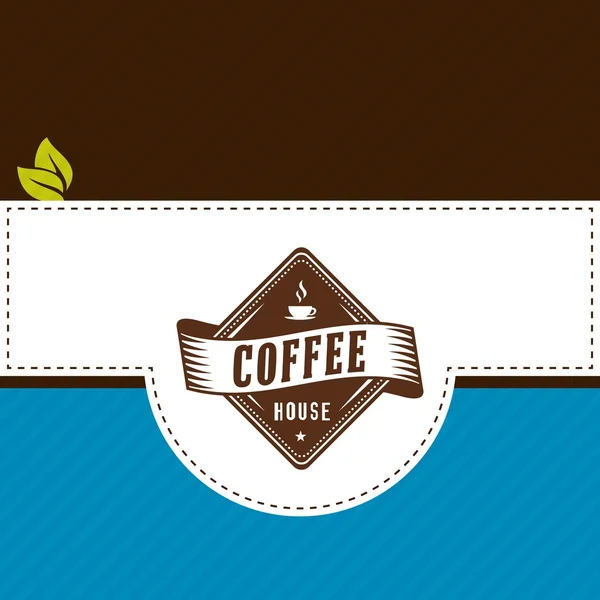 Vector coffeeshop etiketten met kalligrafie — Stockvector