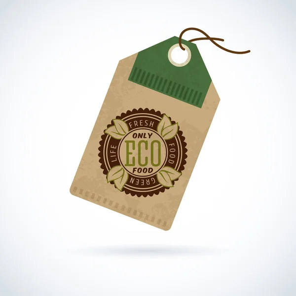 Зеленая марка ECO — стоковый вектор