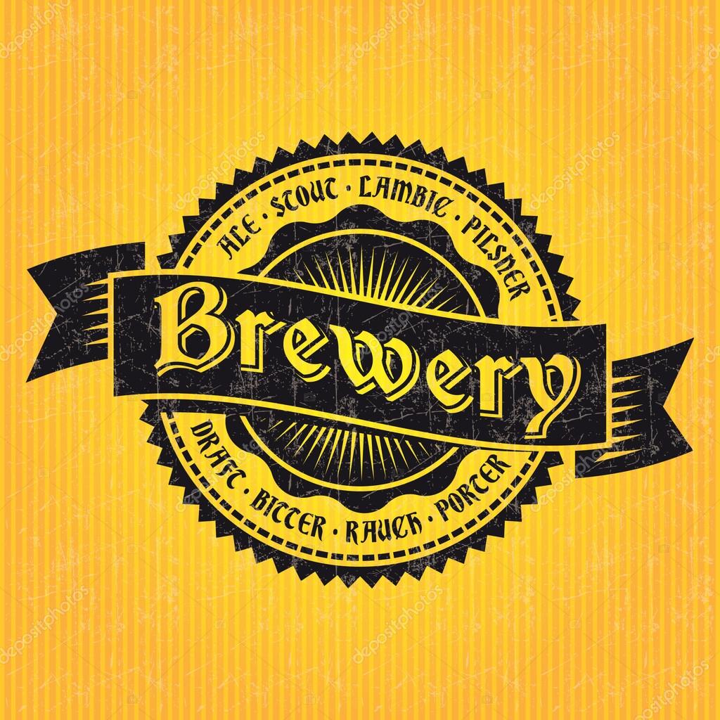 Beer label design template