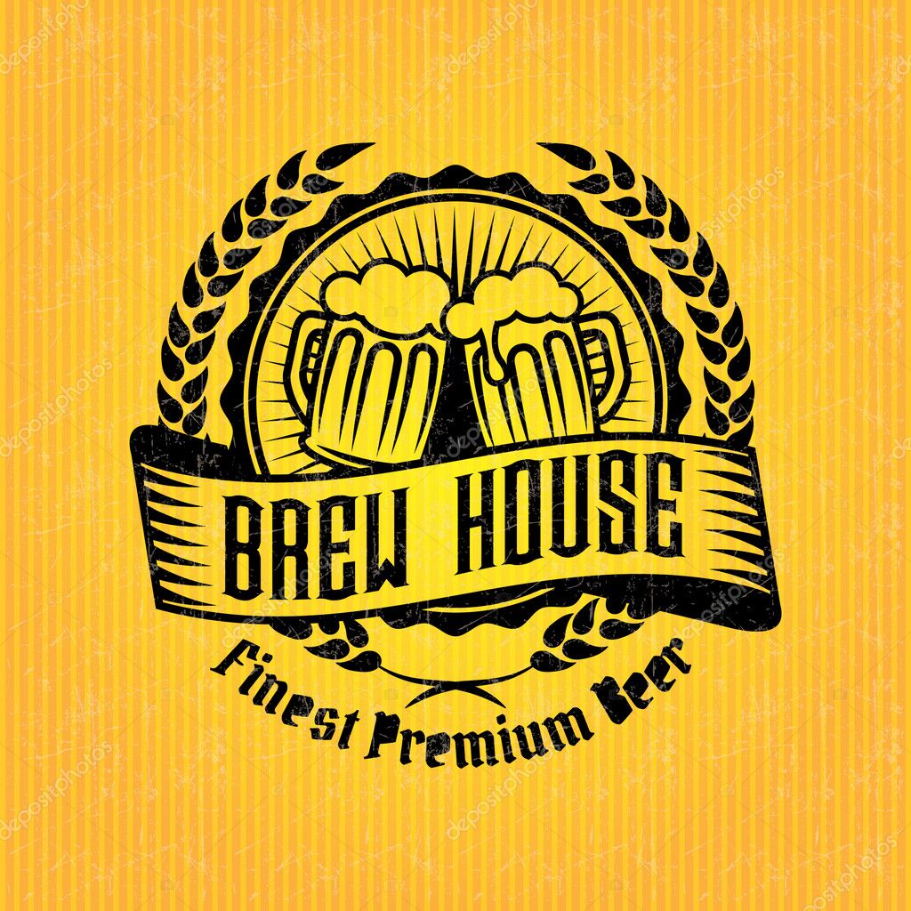 Beer label design template
