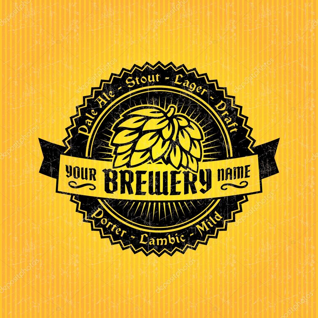 Beer label design template
